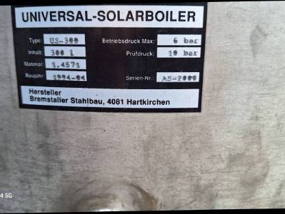 Bild 3:Niro Speicher Boiler