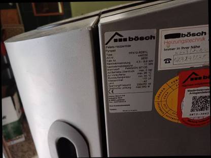 Bild 8:Heizung Bösch Pelletsofen Bj. 2009