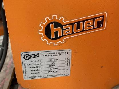 Bild 4:Schneepflug Hauer HS 1800