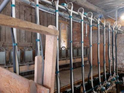 Bild 4:Ziegenmelkanlage komplett