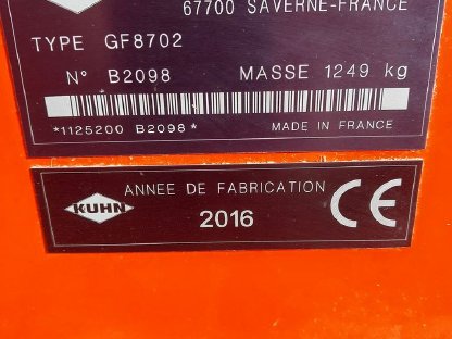 Bild 5:Kuhn GF 8702 Kreisler Kreiselheuer Zetter Wender