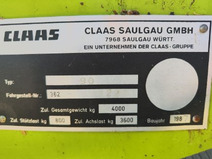 Bild 4:Claas 300K Ladewagen
