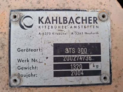 Bild 5:Kahlbacher Schneepflug STS 300