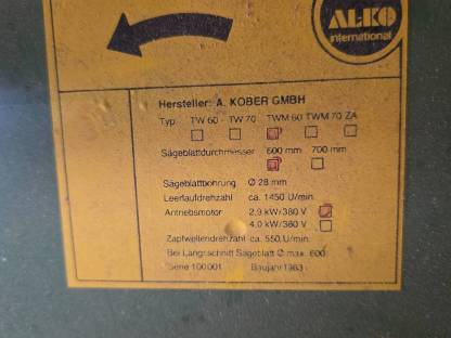 Bild 3:ALKO Wipp- und Tischkreissäge