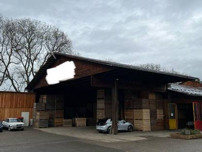 Bild 2:Flugdach Nagelbrettbinder ca. 21 x 12m