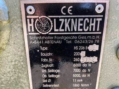 Bild 6:Seilwinde Holzknecht HS 206 BUE