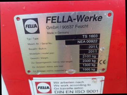 Bild 8:Fella TS 1603 Seitenschwader