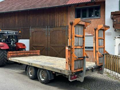 Tieflader, Ballenwagen, Tandem, Plattformanhänger, Obermaier