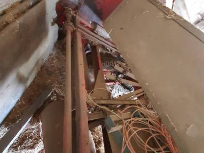 Bild 4:Miststreuer, Abschiebewagen Mengele