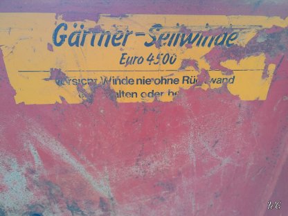 Bild 4:Forstseilwinde Gärtner Euro 4500