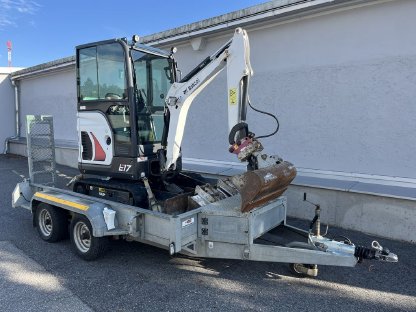 BOBCAT E17 Minibagger inkl. Trailer MIETEN-KAUFEN-MIETKAUF