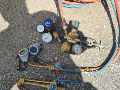 Schweißzeug mit Gas und Sauerstoff
