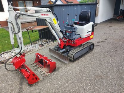 Takeuchi TB 108 Minibagger Martin Löffelpaket