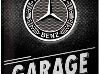 Blechschild 40 x 30 cm Mercedes Garage