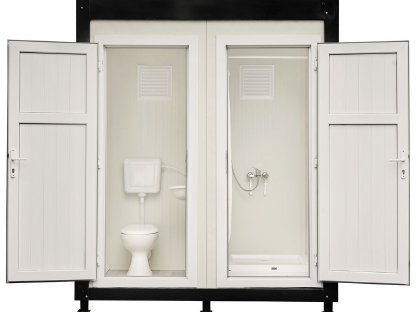 Bild 4:WC-Sanitärcontainer + Dusche oder WC + WC