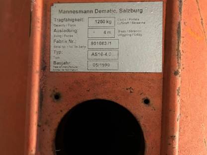 Bild 3:Säulenschwenkkran 500 kg Demag Konecranes