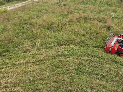 Bild 3:Mulcharbeiten Mulchraupe Mulcher