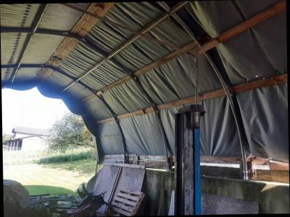 Bild 2:Rundbogenhalle 5x20 Stall Unterstand