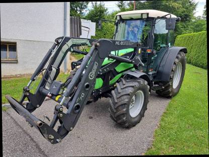Bild 2:Deutz Fahr Agroplus 80 Premium mit Hauer Frontlader HLS 70