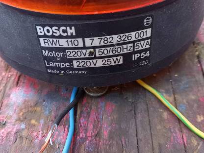 Bild 2:Rundum-Blinkleuchten Gelb und Rot