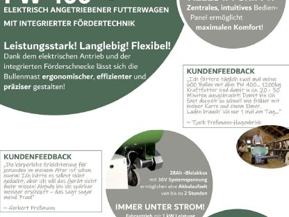 Bild 2:El. angetriebener Futterwagen mit Förderschnecke