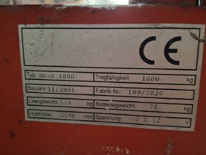 Bild 7:Stapler FABA EG-S 1000