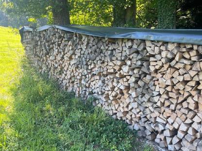 Bild 2:Brennholz Buche und Esche 1,5 Jahre getrocknet