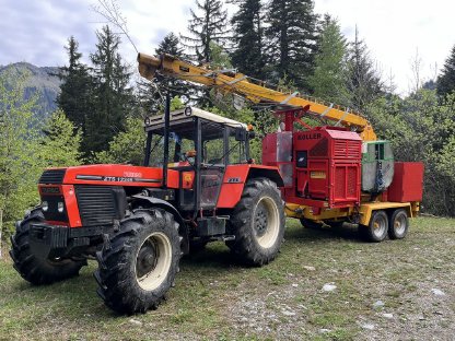 Bild 6:Universelle Forstseilbahn Koller K 307 H + Elektro-Seilwagen