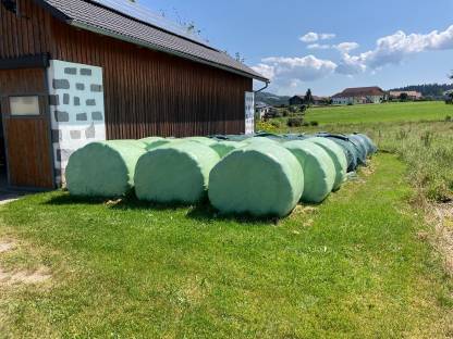 Bild 3:Silo und Heuballen