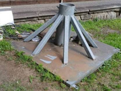 Metallfuß für Zirkuszelt oder Halle ca. 3,5 t schwer