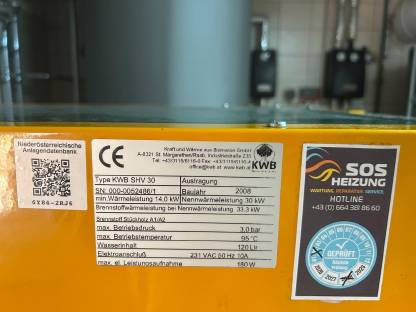 Bild 6:KWB SHV 30 Heizkessel