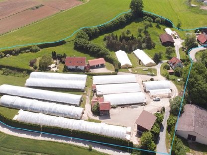 Verkauf einer Hofstelle mit vollausgestattetem Gartenbau