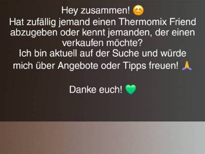 Suche Thermomix Friend
