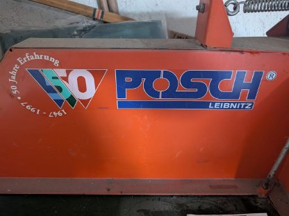 Bild 5:Posch Rolltischkreissäge mit Zapfwellenantrieb