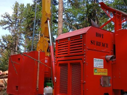 Bild 2:Universelle Forstseilbahn Koller K 307 H + Elektro-Seilwagen