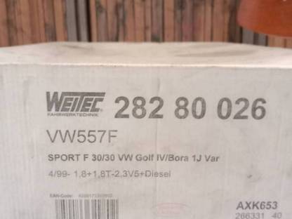 Bild 3:Fahrwerk Federn Golf 4, Bora 30 mm tiefer