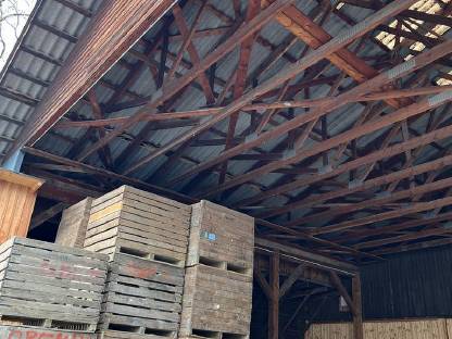 Bild 4:Flugdach Nagelbrettbinder ca. 21 x 12m