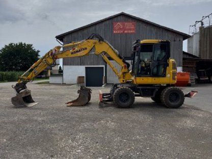 Komatsu PW98MR-10 Mobilbagger Baumaschine