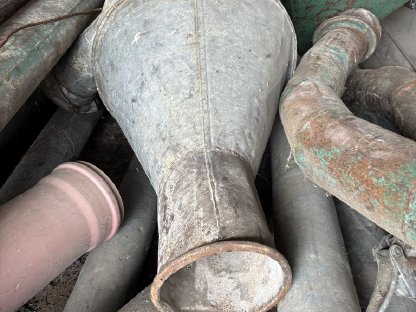 Bild 6:Zyklone und Rohre für Muser