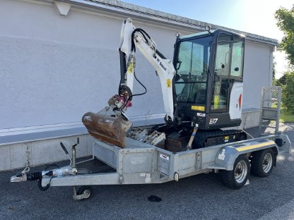 Bild 2:BOBCAT E17 Minibagger inkl. Trailer MIETEN-KAUFEN-MIETKAUF