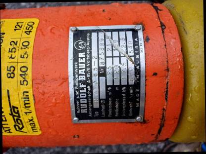 Bild 3:Güllepumpe Bauer Exzenterschneckenpumpe