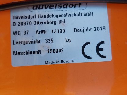 Bild 6:Schneepflug Schneeschild Düvelsdorf DSK.AFS.200