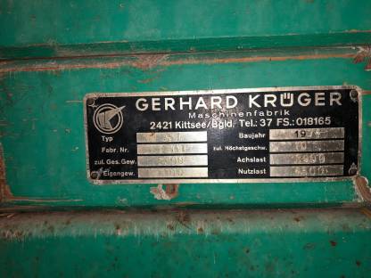 Bild 3:Miststreuer Krüger H4