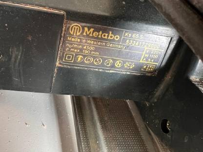 Bild 2:Handkreissäge Metabo KS 65 S