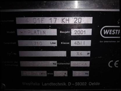 Bild 2:Milchtank Westfalia Platin 1710