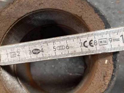 Bild 4:Neuer Gewindeanschluss Stutzen