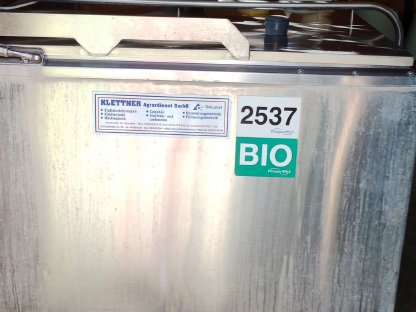 Bild 3:Milchtank, Milchwanne 1.200 l gebraucht