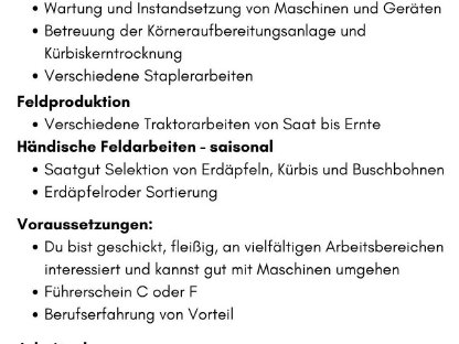 Stellenausschreibung Job Arbeit