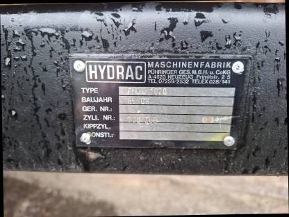 Bild 2:Hydrac Oberrahmen Fronthydraulik