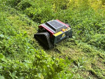 Bild 4:Biete Mulcharbeiten von 0° bis 45° im Gelände an